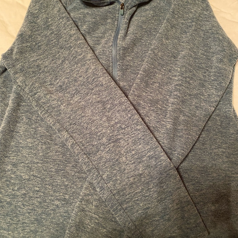 Heather Green Eddie Bauer 3/4 Zip Fleece